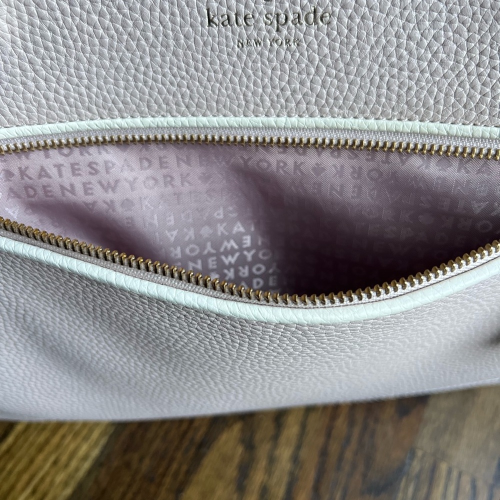 Kate Spade Chester Street Allyn satchel genuine leather beige/cream - Picture 8 of 11